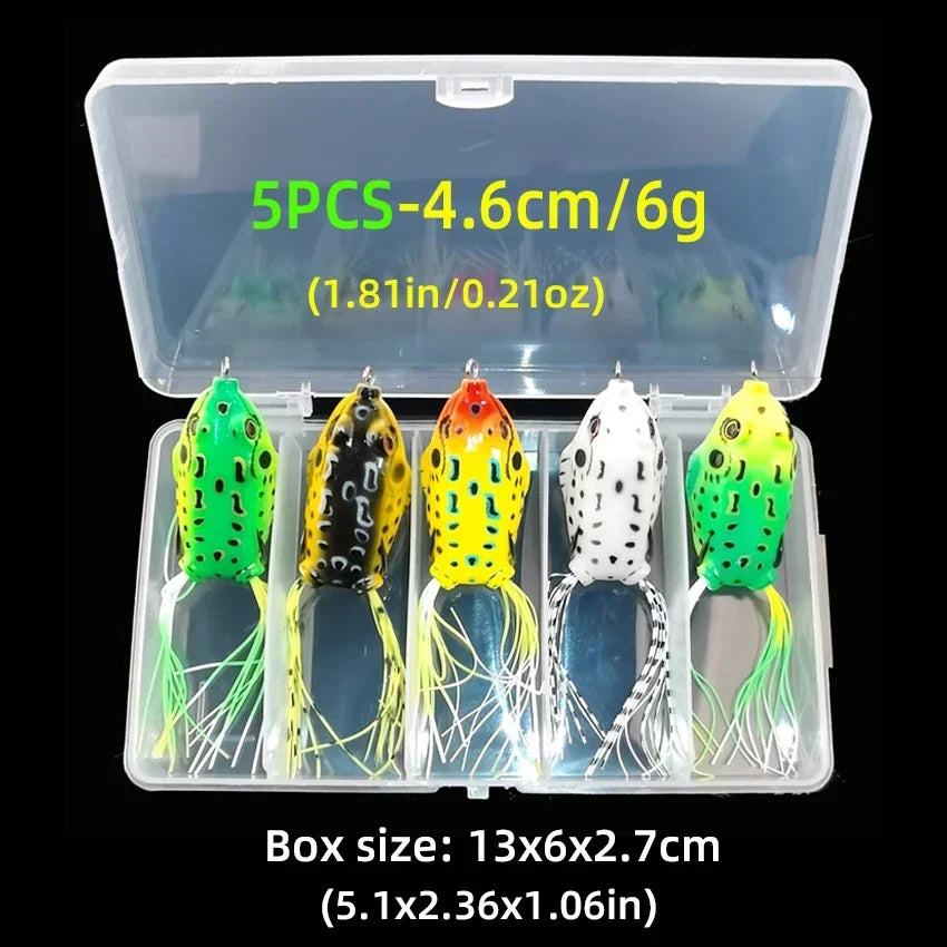 3/5pcs Soft Plastic Frogs