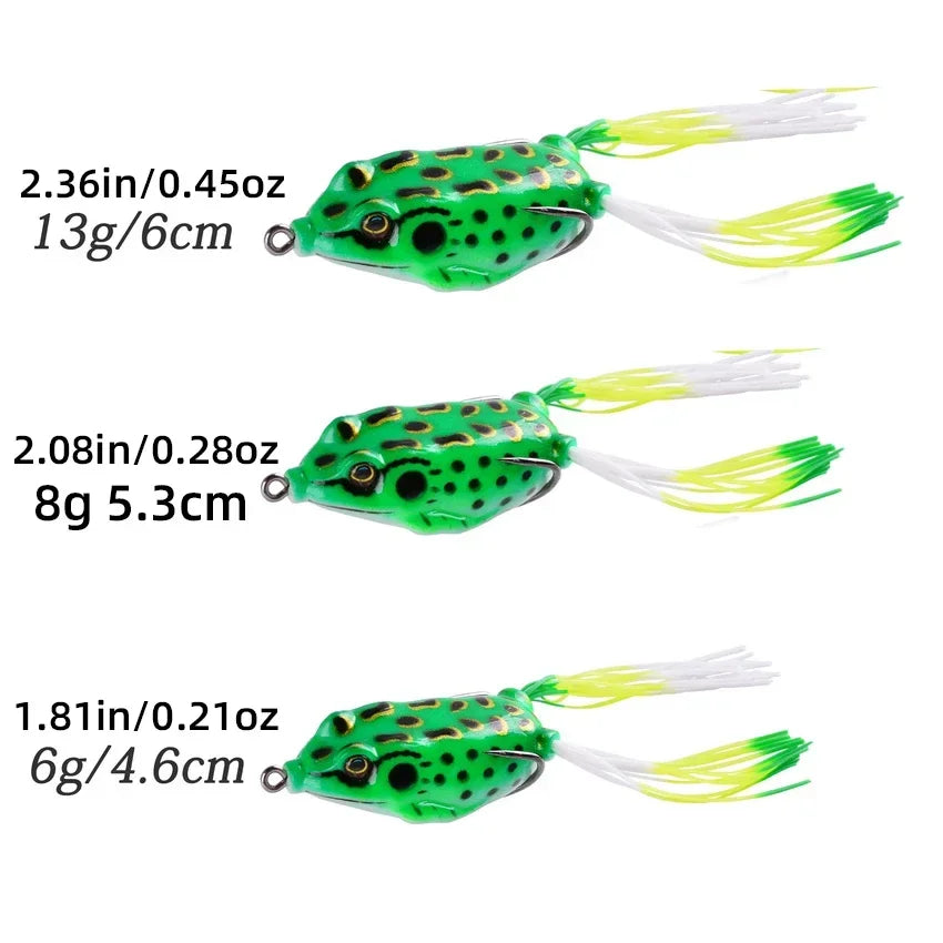 3/5pcs Soft Plastic Frogs